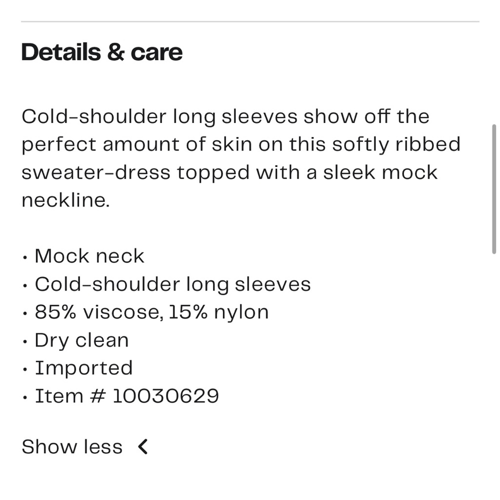 ASTR Cold Shoulder Mock Neck Midi Ribbed Bodycon Grey Sweater Size Large - Picture 4 of 9